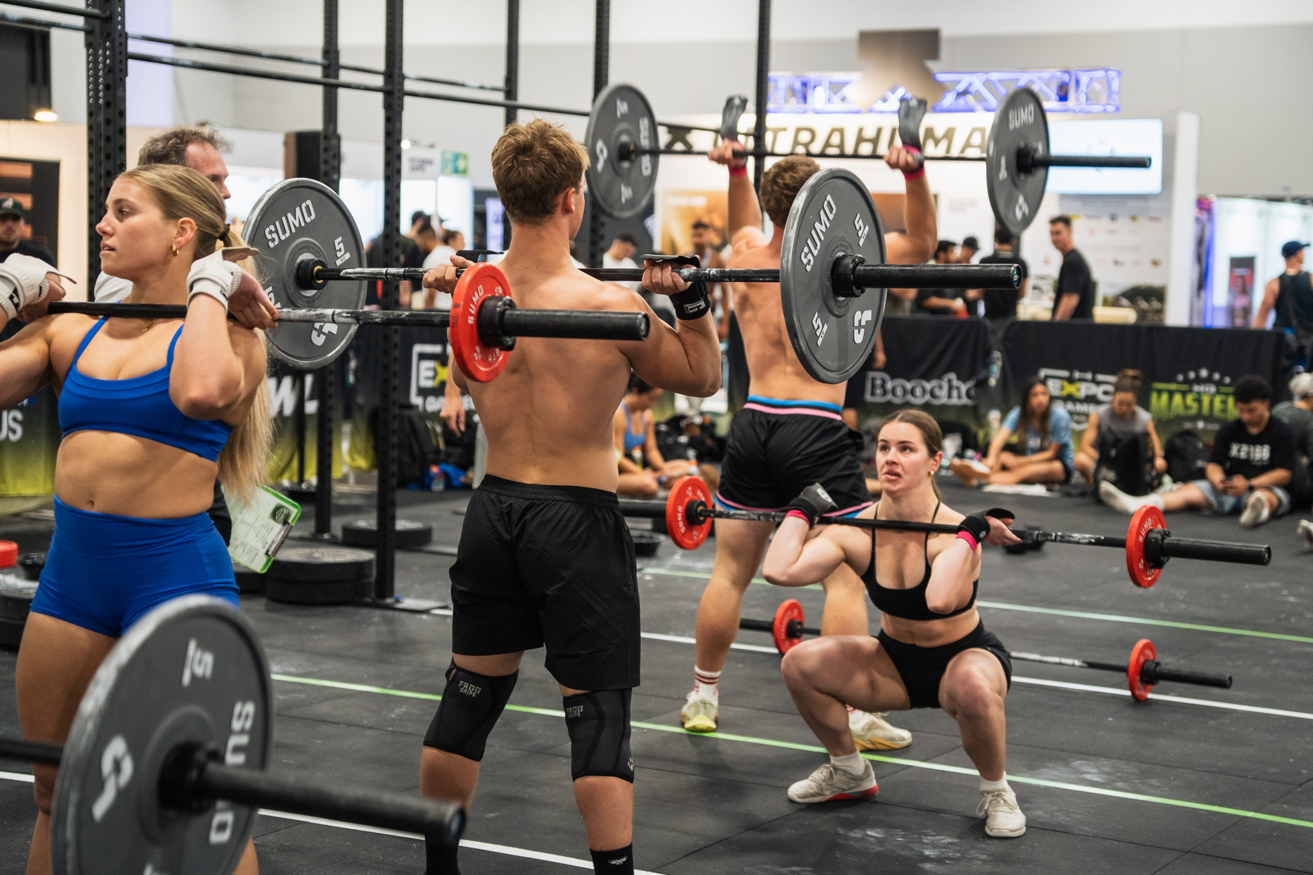 Athlete taking part in a functional fitness challenge