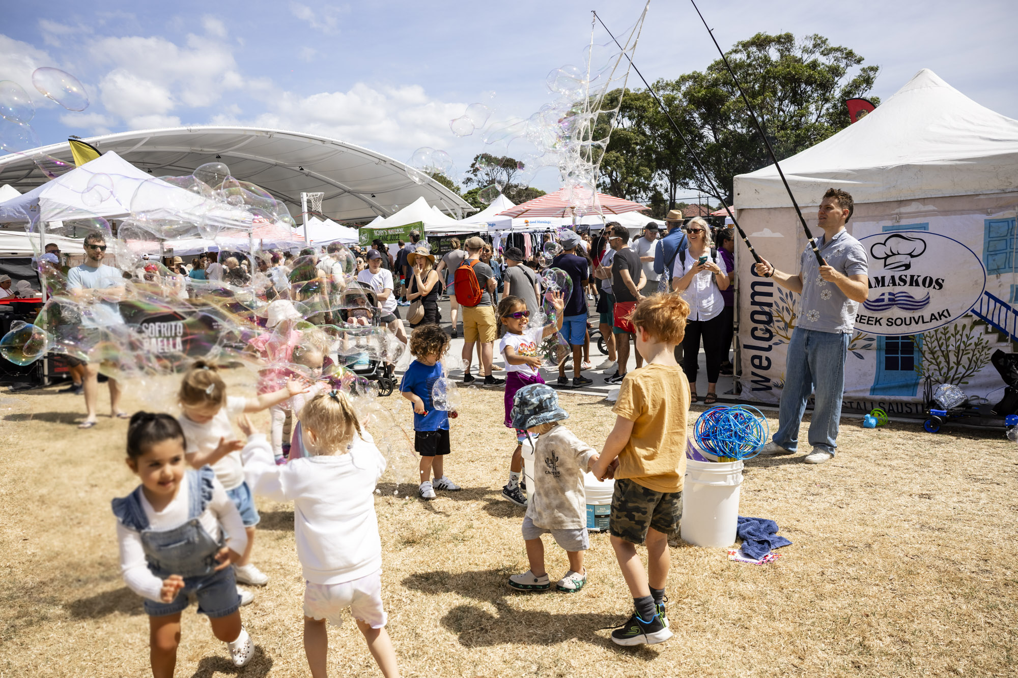 Family activities at Heffron Park Markets