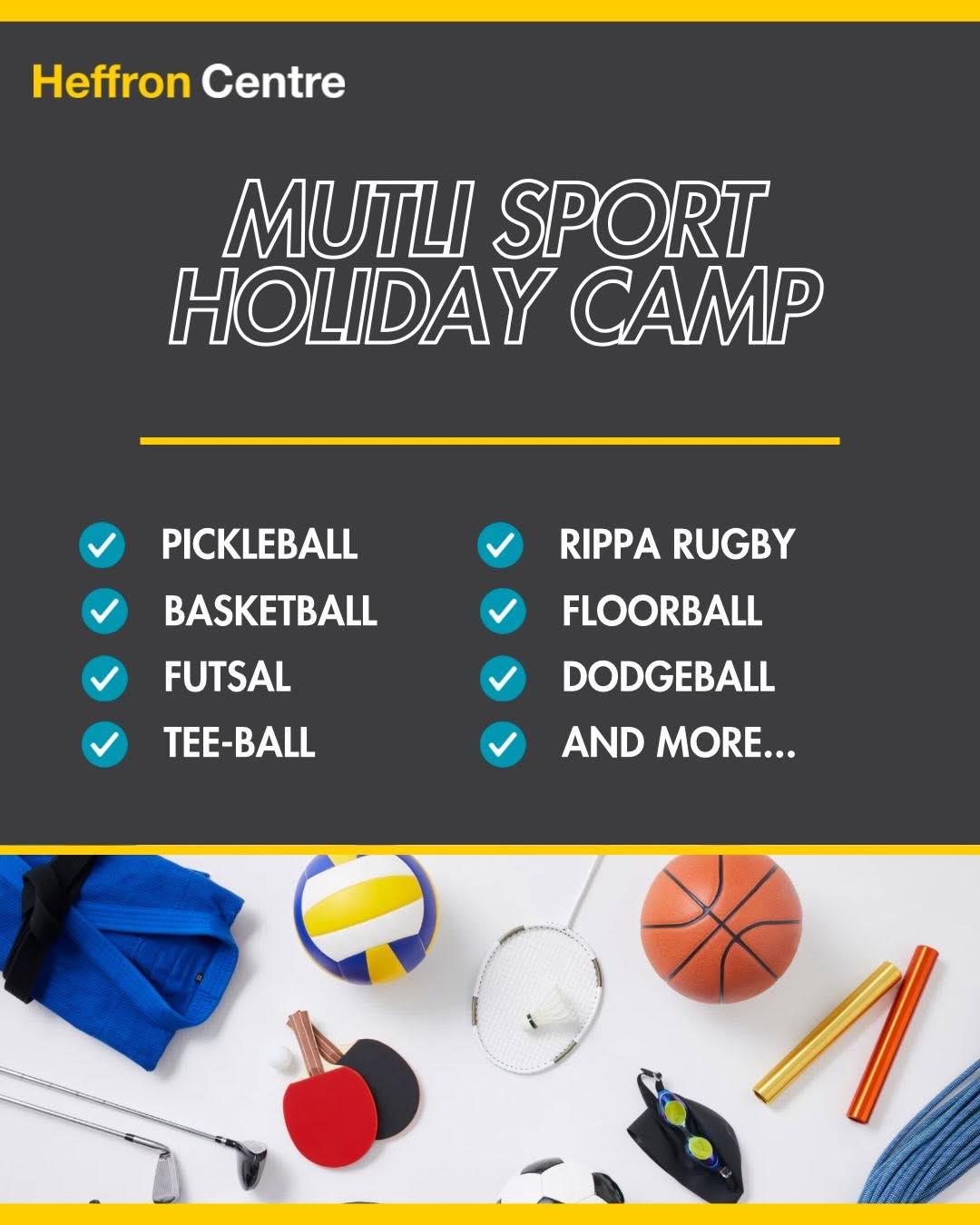 Heffron Centre school holiday multisport program