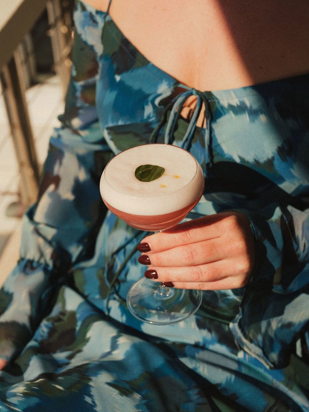 Italian-inspired cocktail at Riva Rose Bay