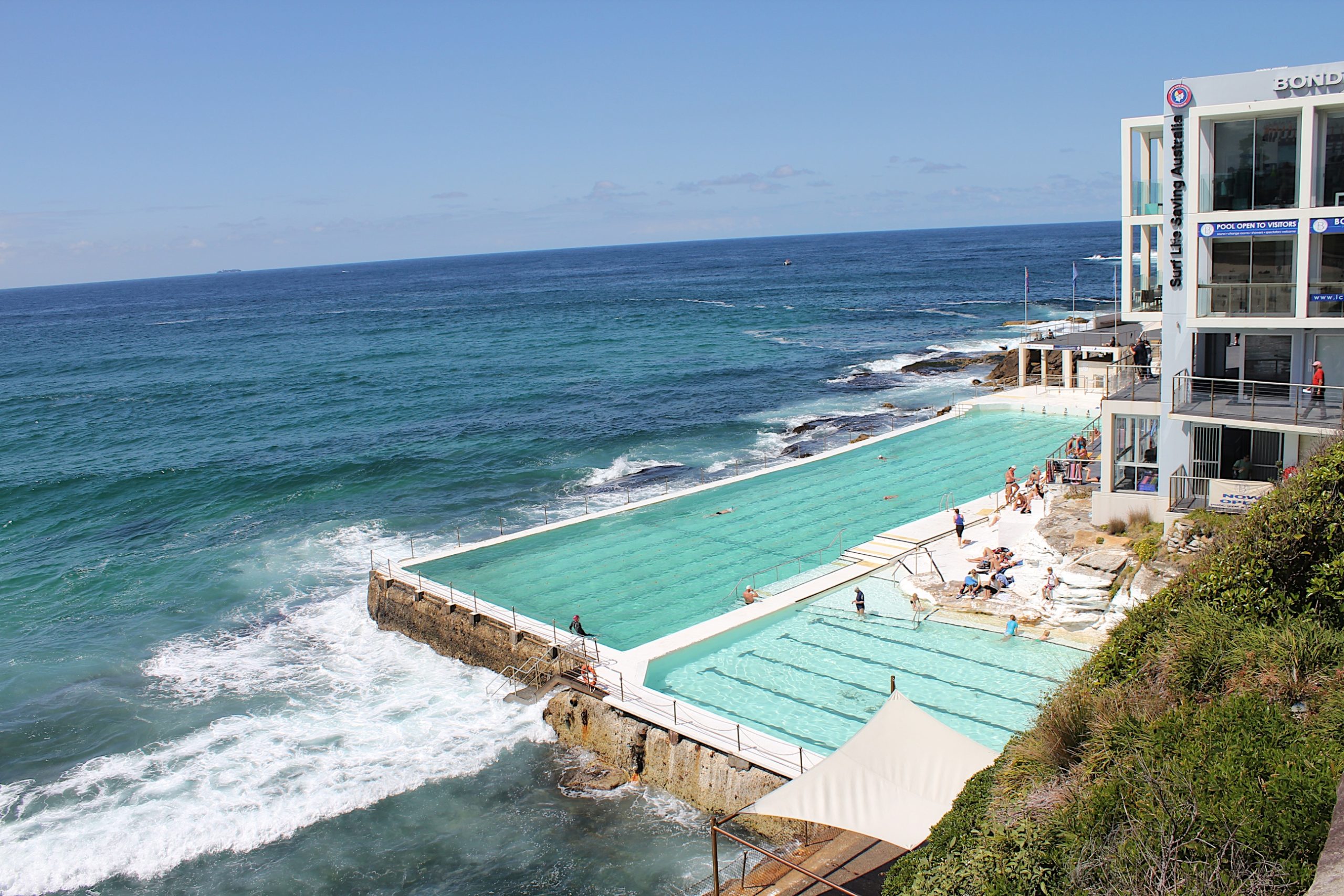 Bondi Icebergs ocean pools overlooking Bondi Beach