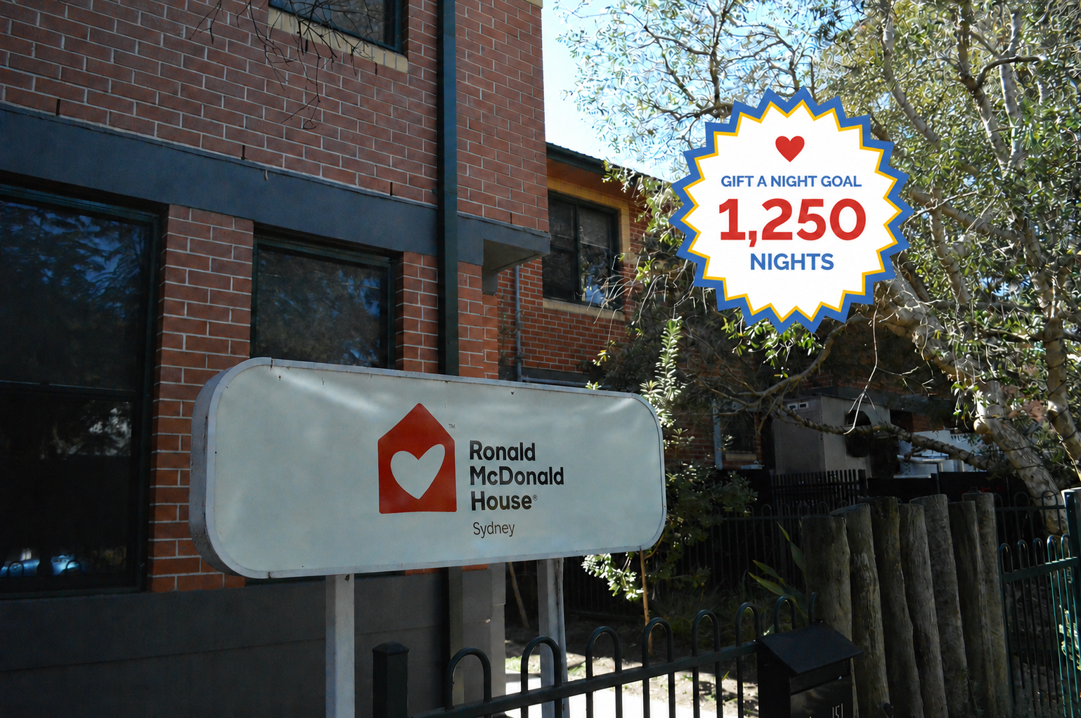 Gift A Night: Help Keep Families Close at Ronald McDonald House Sydney in Randwick