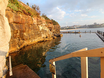 McIver’s Ladies Baths on the cliffs at Coogee