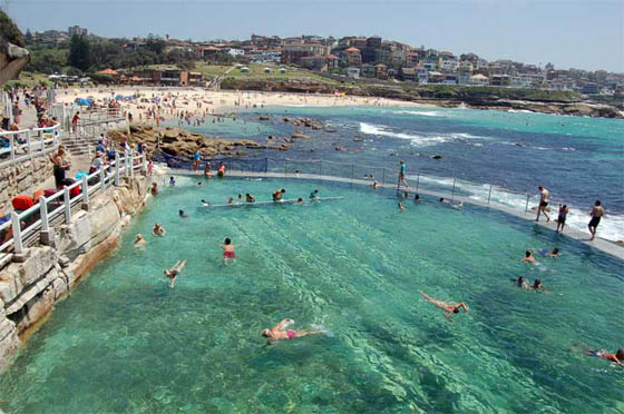 Bronte Baths beside Bronte Beach in Sydney’s Eastern Suburbs