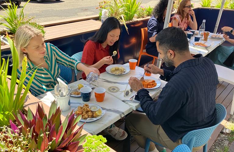 Outdoor restaurant dining in Sydney's Eastern Suburbs